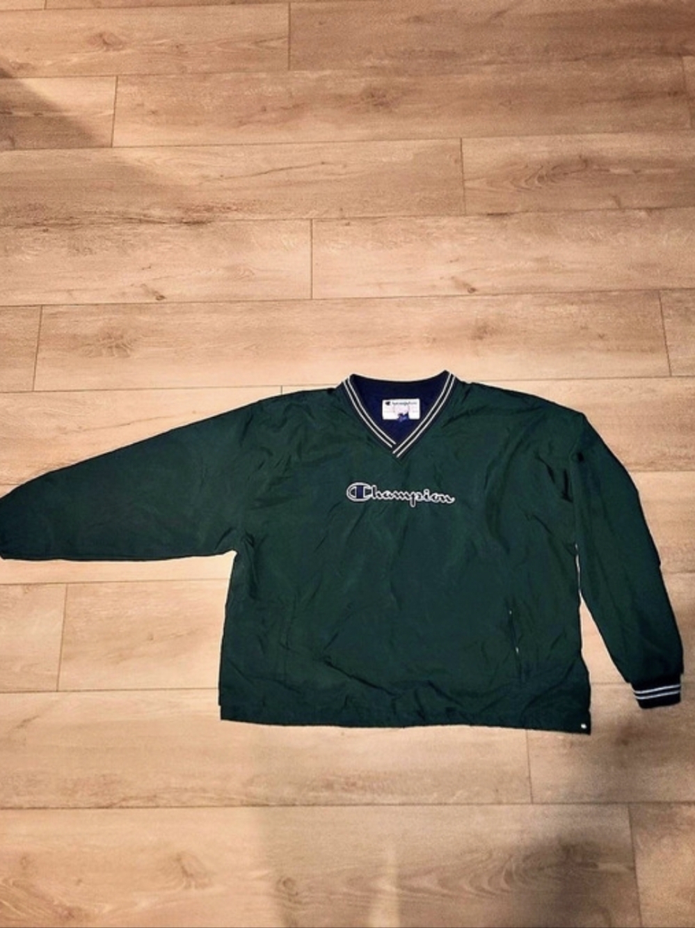 Vintage Y2K Forest Green Champion Insulated Pullover Men's Size XXL Good Conditi